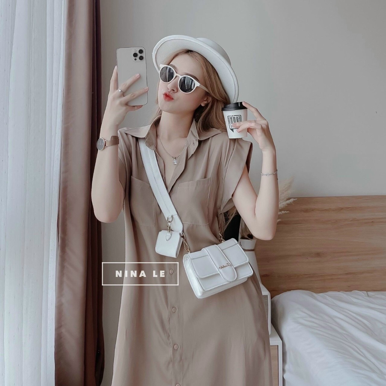  Đầm nữ thời trang mặc đi chơi Đầm maxi sơmi lụa tay ngắn có túi cá tính 
