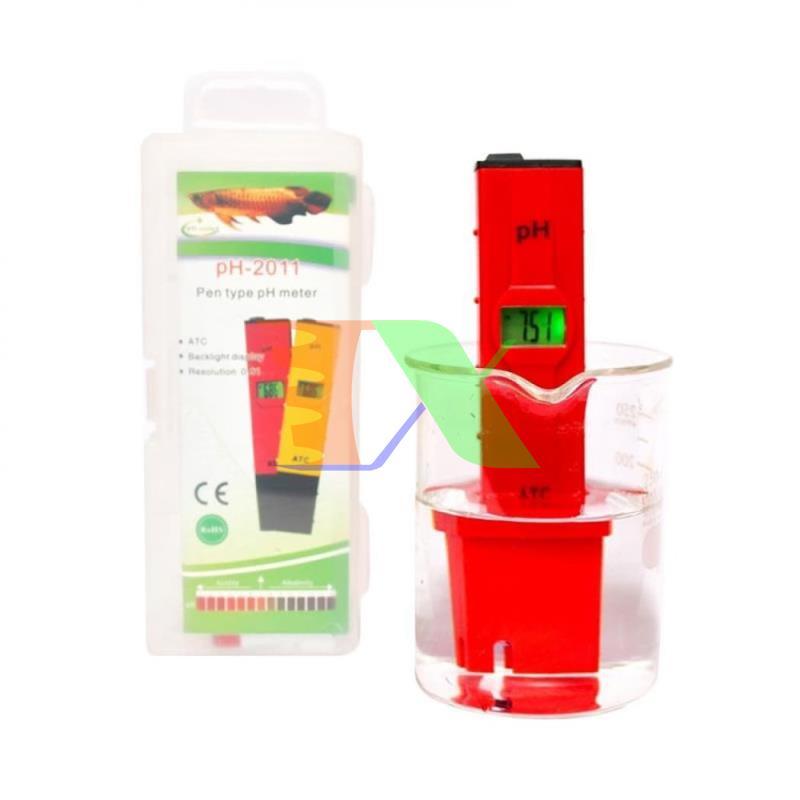 Bút đo độ PH của nước PH-2011, Máy đo PH có đèn led, Dụng cụ đo PH Dung dịch thủy canh, Dụng cụ đo PH nuôi cá, đầm tôm