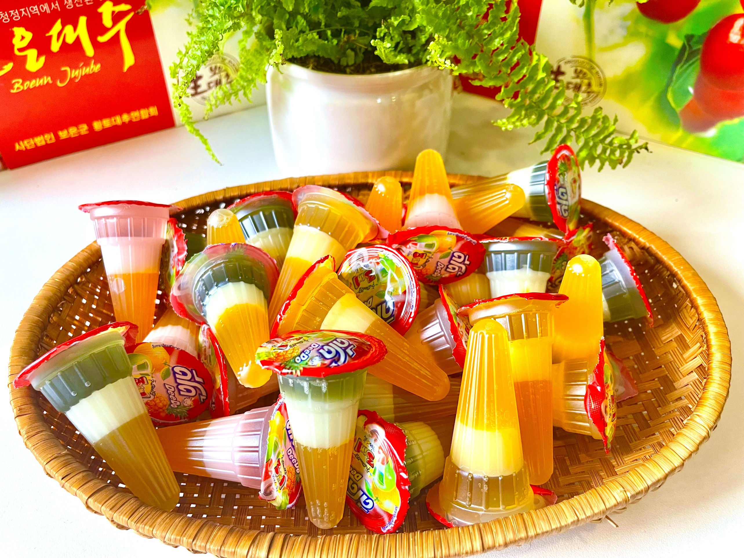 Thạch rau câu trái cây 3 tầng deedo thái lan