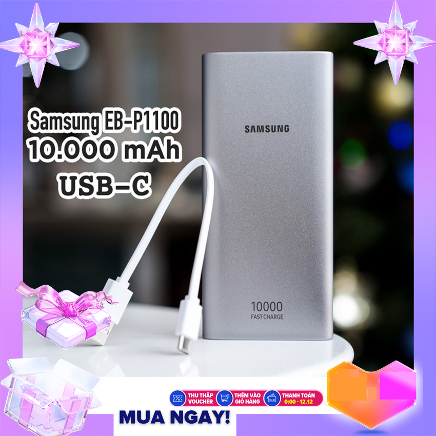 [HÀNG CHÍNH HÃNG – GIÁ SỈ] Sạc Dự phòng Samsung Fast Charger 10.000mAh Type-C (Mẫu Mới 2020)  Hỗ Trợ Sạc Nhanh  Vỏ Nhôm - Hàng Chính Hãng Chuẩn Type C Sạc Dự Phòng Chính Hãng Pin Sạc Dự Phòng Samsung Sạc Dự Phòng Samsung 10000 mAh