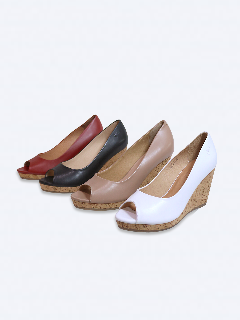 SALSA - Giày Xuồng 8cm hở mũi da thật PT034