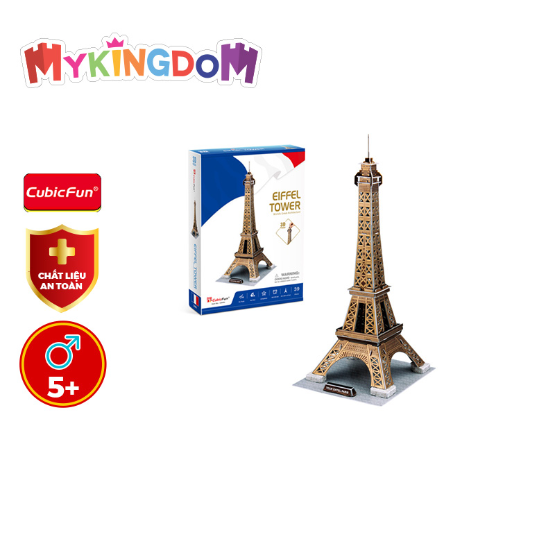 Đồ Chơi CUBIC FUN Đồ Chơi Trẻ Em Xếp Hình 3D Tháp Eiffel C044H
