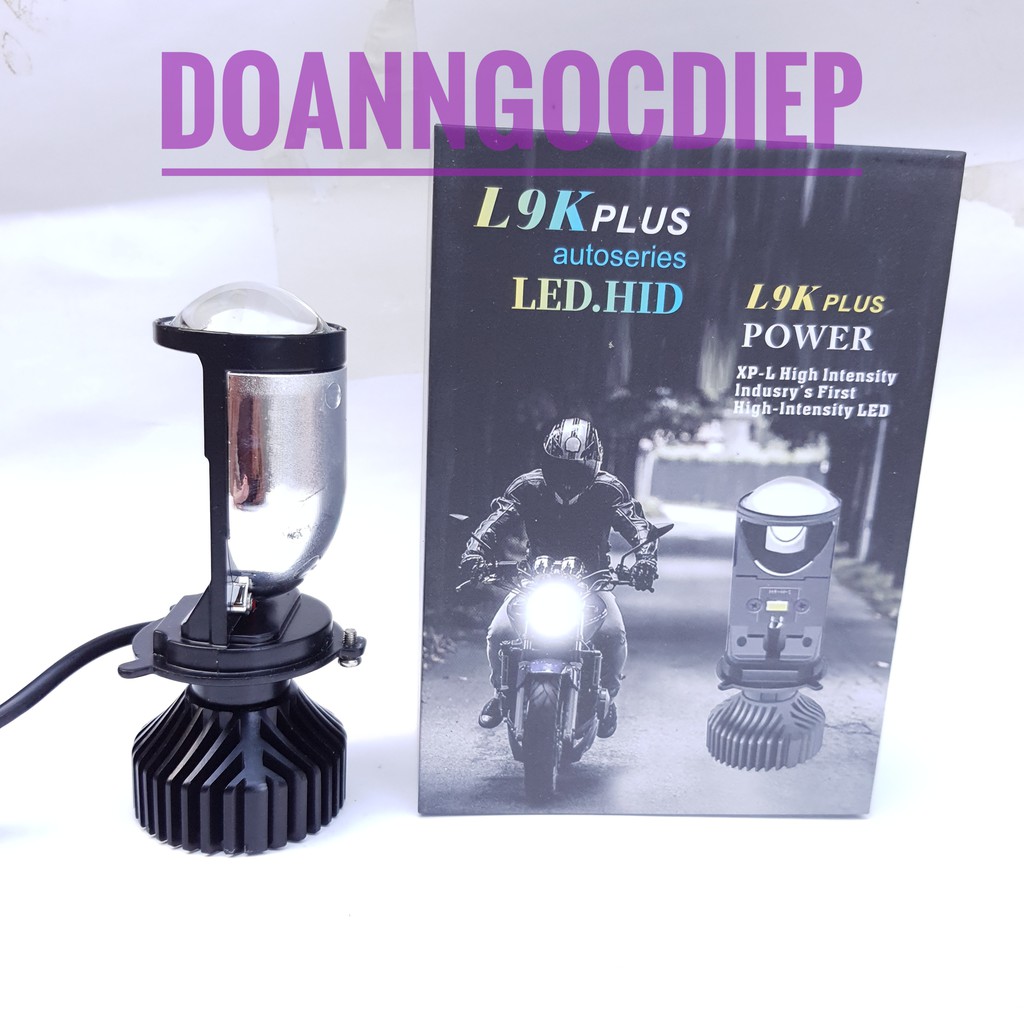 Đèn bi cầu mini chân H4 L9k plus. bản nâng cấp 38w cs thực. siêu mạnh. giá 1 bóng