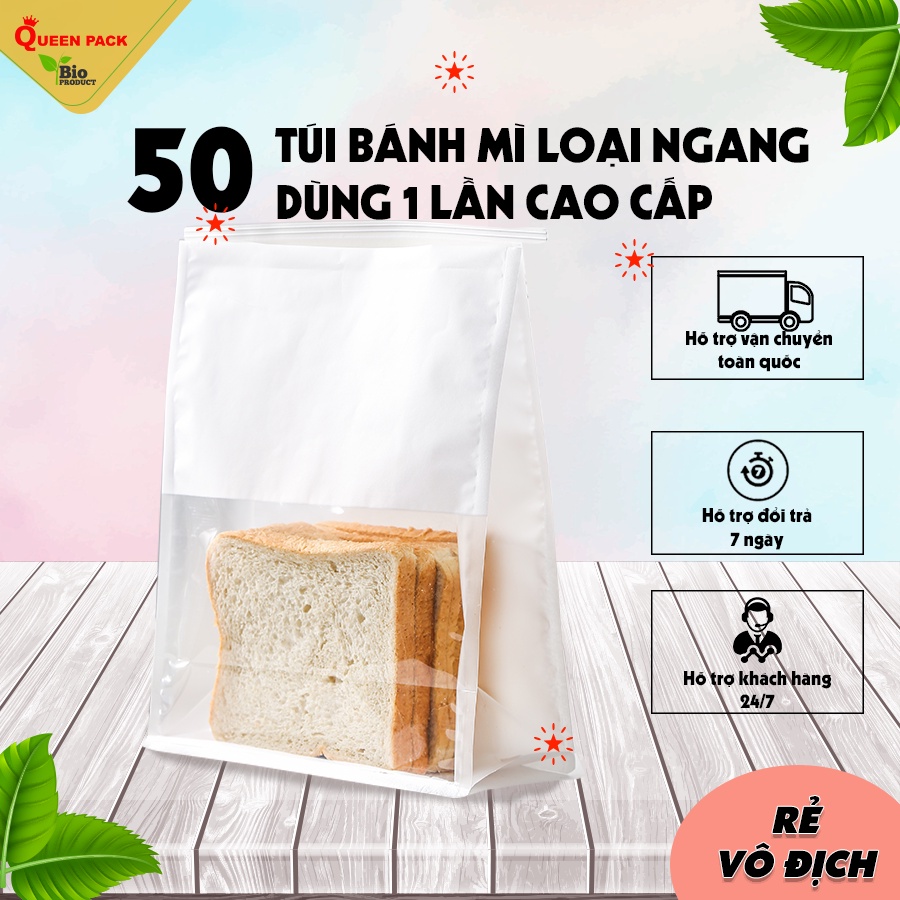Sỉ 50 chiếc túi đựng bánh mì hoa cúc có khóa zip SIZE TÚI NGANG 22x28+11cm đựng bánh mì hoa cúc, San