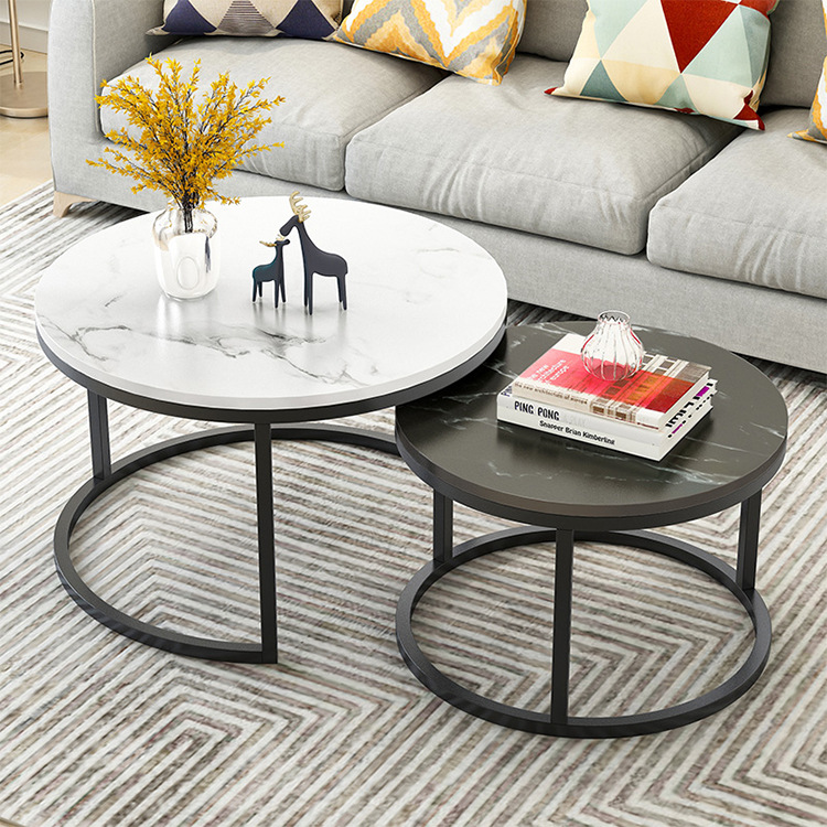 Bàn trà, bàn sofa mặt đá, bàn uống nước phòng khách olga