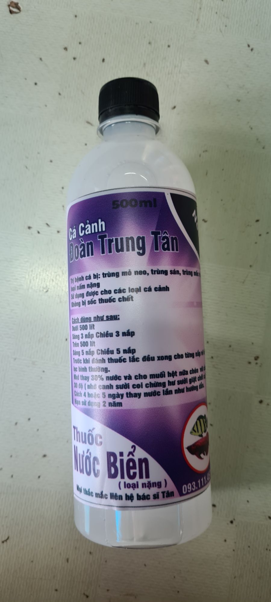 Chế phẩm nước biển diệt kí sinh trùng hồ cá