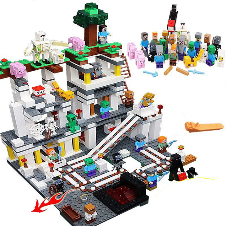 Bộ Đồ Chơi Xếp Hình Cho Trẻ Em MY CR4FT Kích Thích Sự Thông Minh Của Bé Xếp Hình Ngôi Nhà Chuẩn Hình Như Trên Bìa