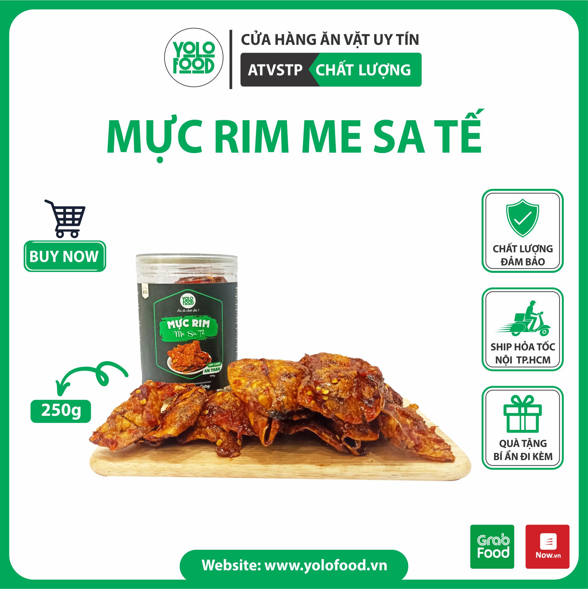 Mực rim me sa tế 250g yolo food đồ ăn vặt ngon , mực rim me tẩm vị loại 1 chua cay đậm đà ngon chất lượng atvstp