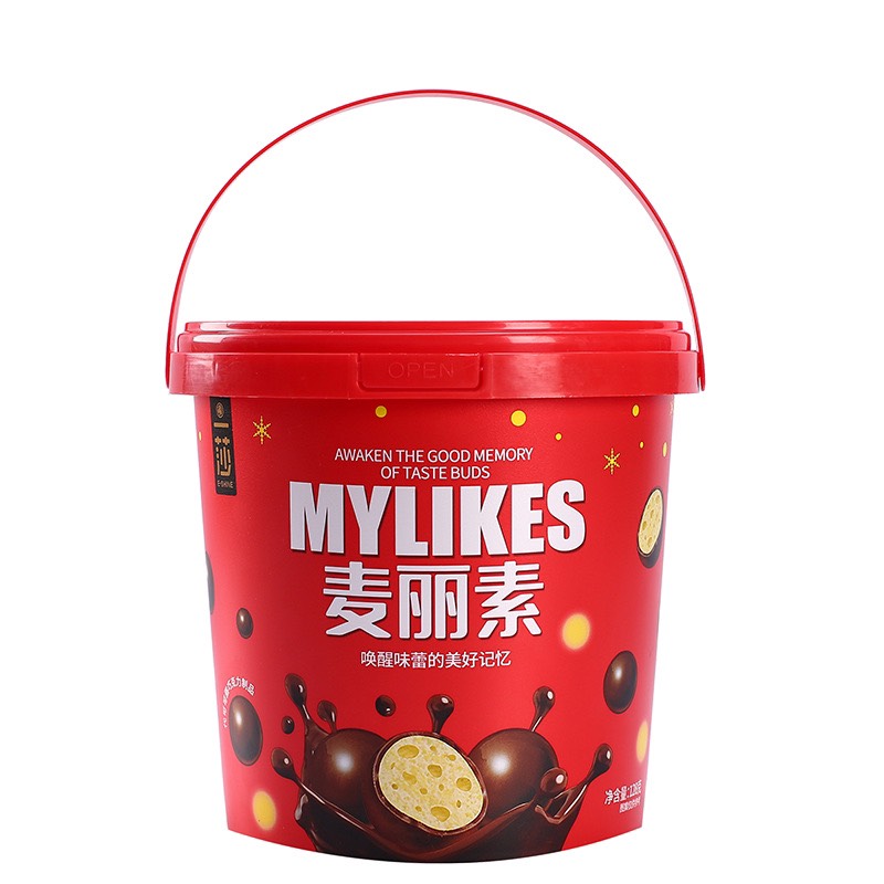 Xô nhựa socola giòn 168g và ốc quế 158g