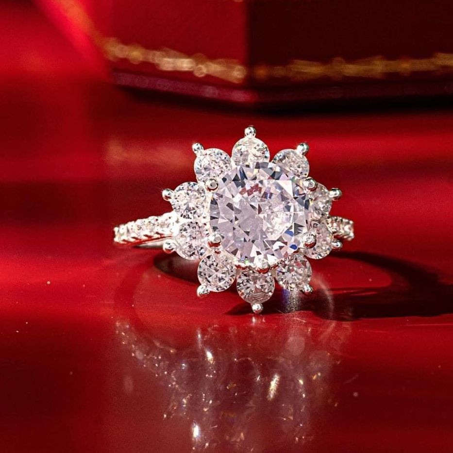 Nhẫn Mạ Bạc Nữ Nhẫn bạc 925 Nhẫn vàng trắng xi kim xi vàng đính đá pha lê nhẫn CẦU HÔN, nhẫn phong thủy Trang sức nữ Gado N044 - CAM KẾT KHÔNG ĐEN