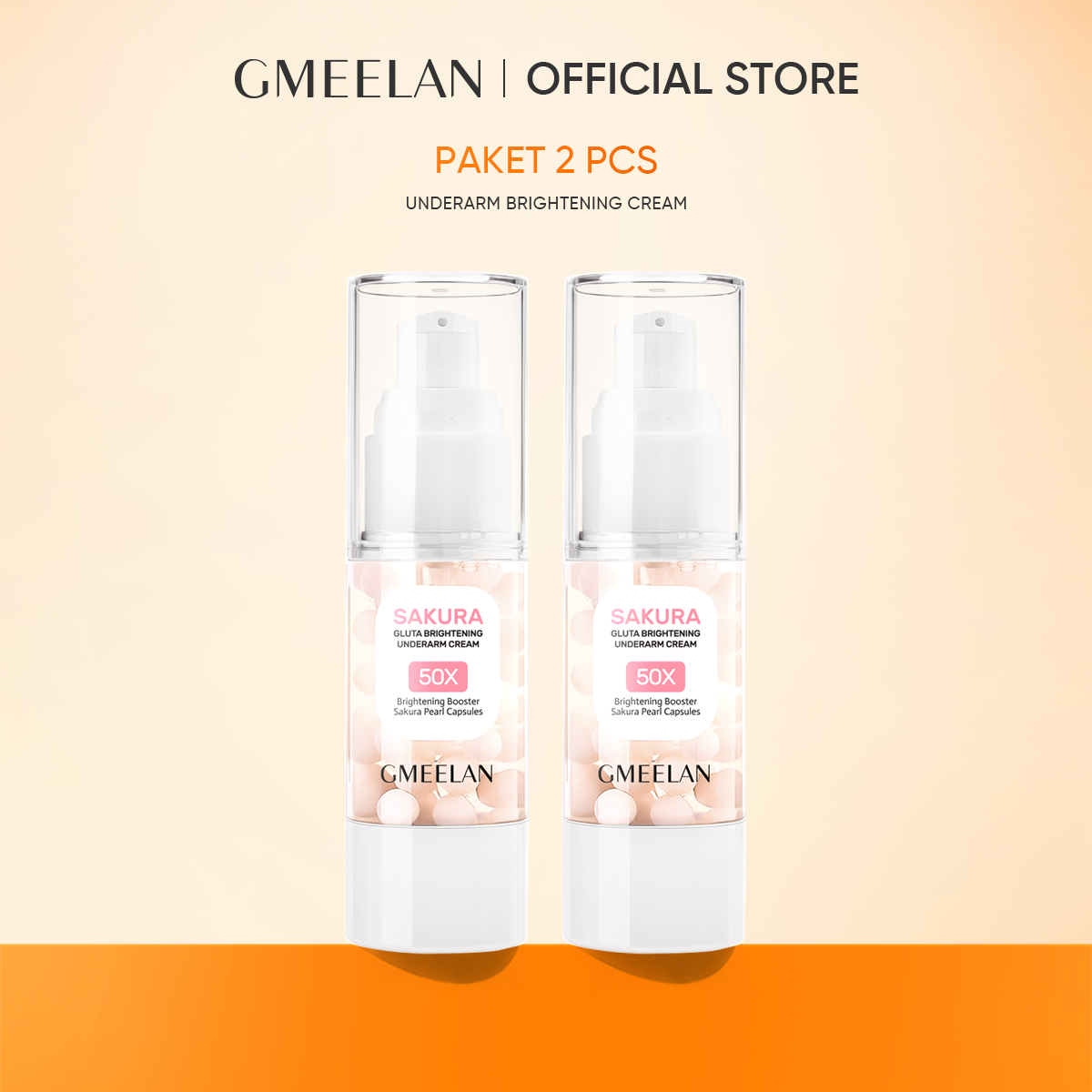 COMBO 2PCS GMEELAN Kem Dưỡng Nách Sakura Underarm Cream 30g*2 +Serum Astaxanthin QUẢ TẶNG