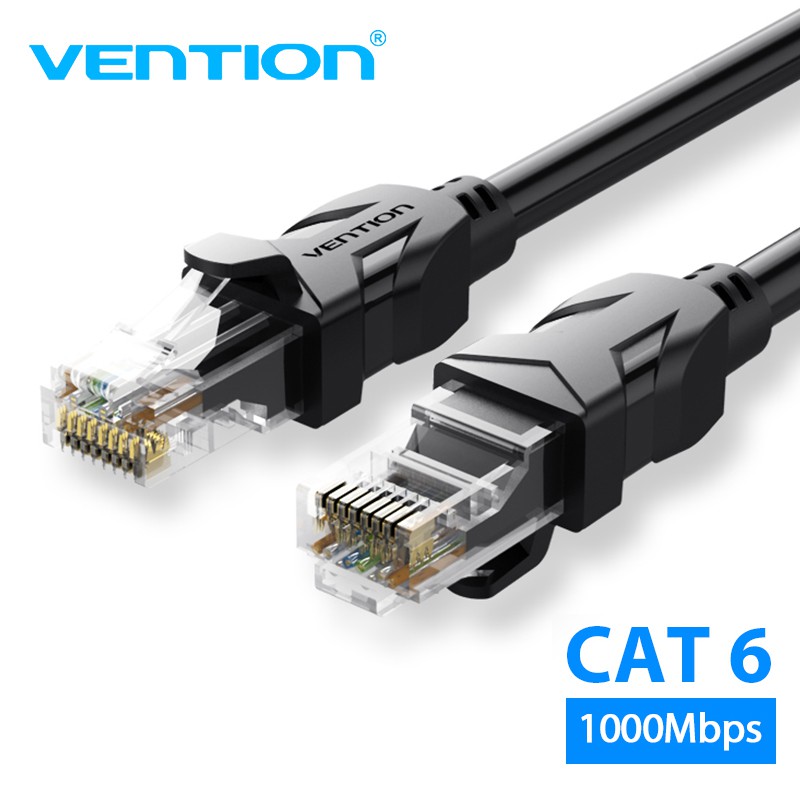 Dây cáp mạng Cat6 UTP đúc sẵn 2 đầu Vention  dài 1.5M đến 50M