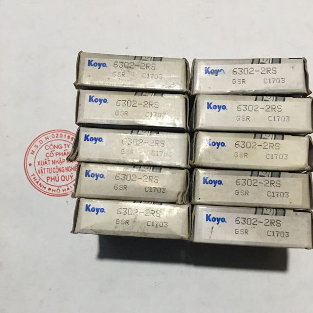Combo 10 vòng bi bạc đạn koyo 6302 - 2rs