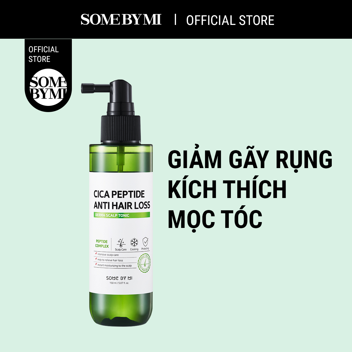 Xịt dưỡng tóc Some By Mi Cica Peptide Anti Hair Loss Derma Scalp Tonic 150ml