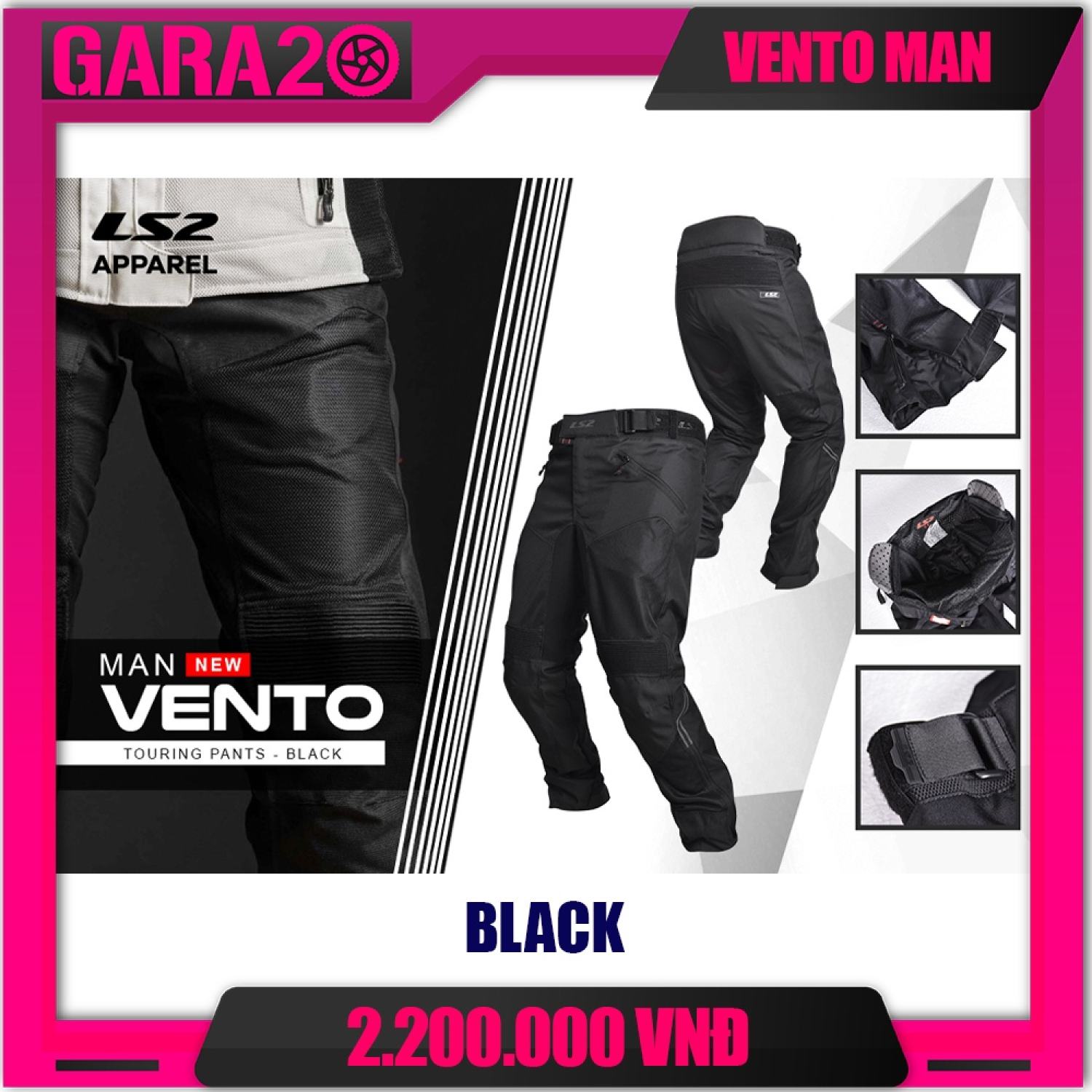 Quần bảo hộ ls2 vento man - gara20