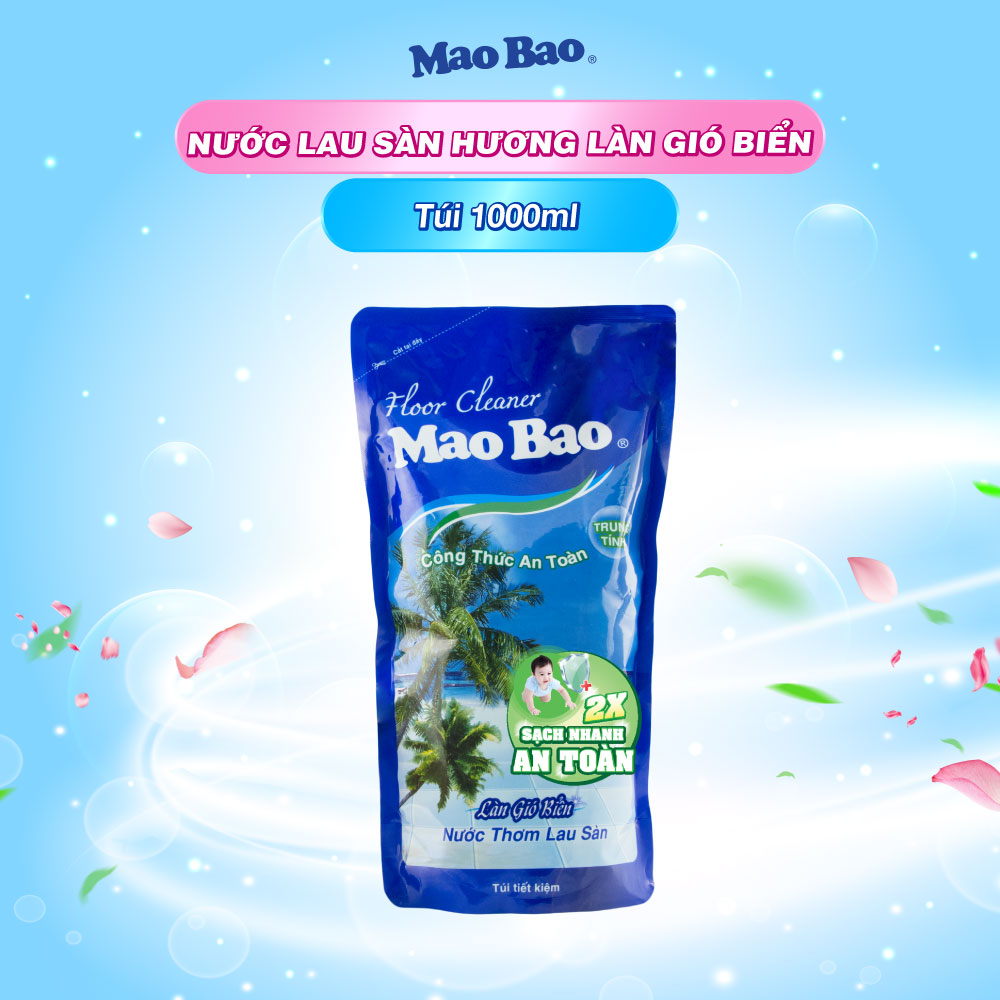 Nước Lau Sàn Mao Bao Hương Làn Gió Biển túi 1000ml