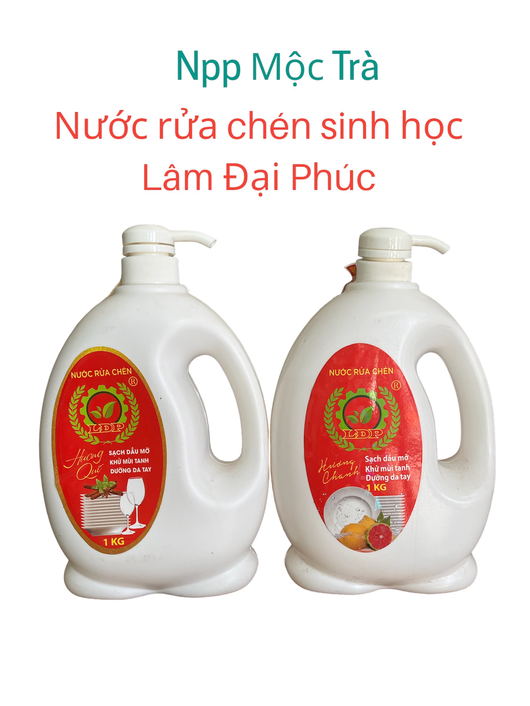 [HCM]NƯỚC RỬA CHÉN SINH HỌC LÂM ĐẠI PHÚC 800gr, 1kg, 1.6kg - Đủ mùi NPP Mộc Trà