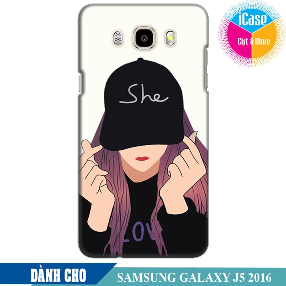 Ốp lưng nhựa dẻo dành cho Samsung Galaxy J5 2016 in hình Girl