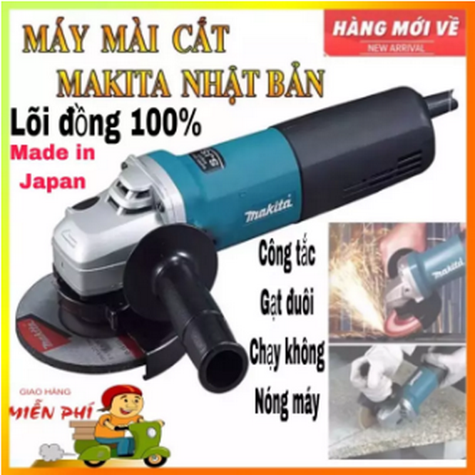 Máy mài cắt MAKITA nhật bản (2023) công tắc gạt đuôi bền vình viễn - 100% dây đồng - Máy mài cầm tay - Máy cắt cầm tay