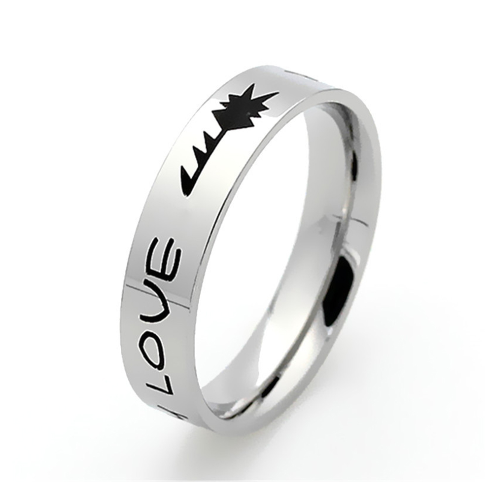 Nhẫn cặp đôi (nhẫn tình yêu) khắc họa tiết xương cá và chữ My Love-Mã 0158
