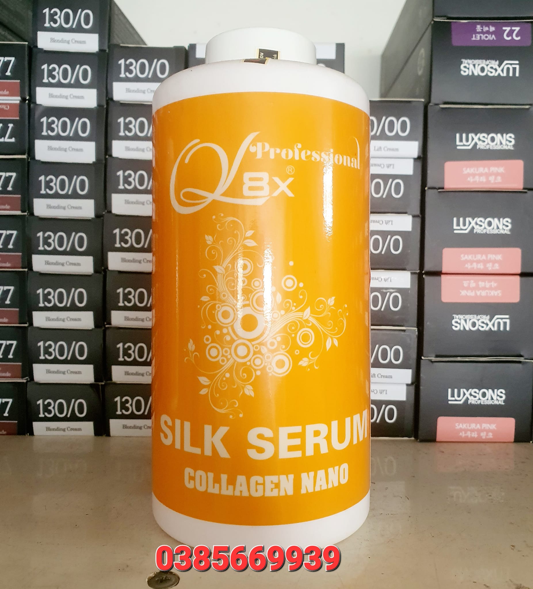 Phục hồi phủ lụa Collagen Nano Silk Serum  siêu mềm mượt tóc bóngg tóc 1000ml