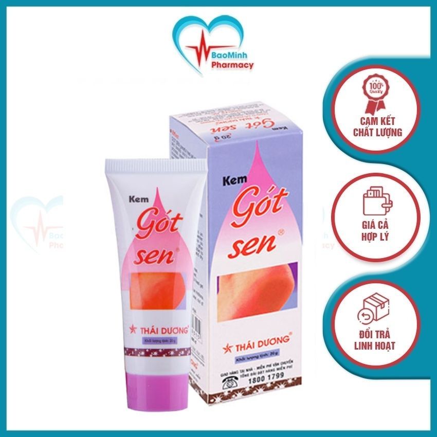 Kem Gót Sen - trrị nứt nẻ gót chân (Tub 20g)