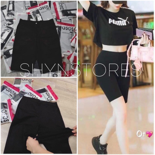 Quần ngố nữ Shynstores - quần vải ngố nâng mông trên gối vải cotton co giãn mặc ở nhà freeship