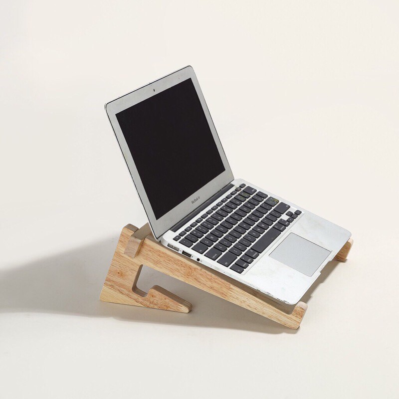 Chân kê bàn laptop, Giá đỡ laptop/ipad tản nhiệt, Chân Đế Gỗ Kê Macbook, Laptop Sang Trọng, Tinh Tế