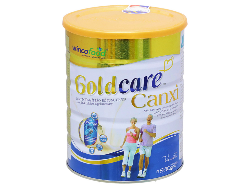 Sữa bột Goldcare Canxi 850g - Ít béo, bổ sung Canxi cho người lớn tuổi, suy nhược
