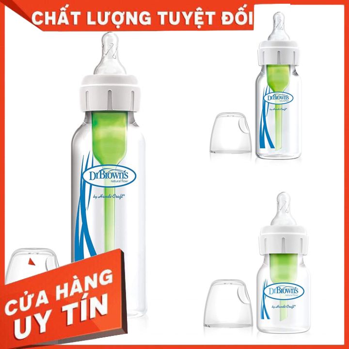 Bình sữa dr brown's options plus cổ hẹp thế hệ mới