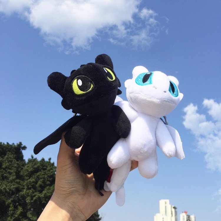 Móc khóa thú nhồi bông, móc chìa khoá keychain khủng long gấu bông, bí kiếp luyện rồng