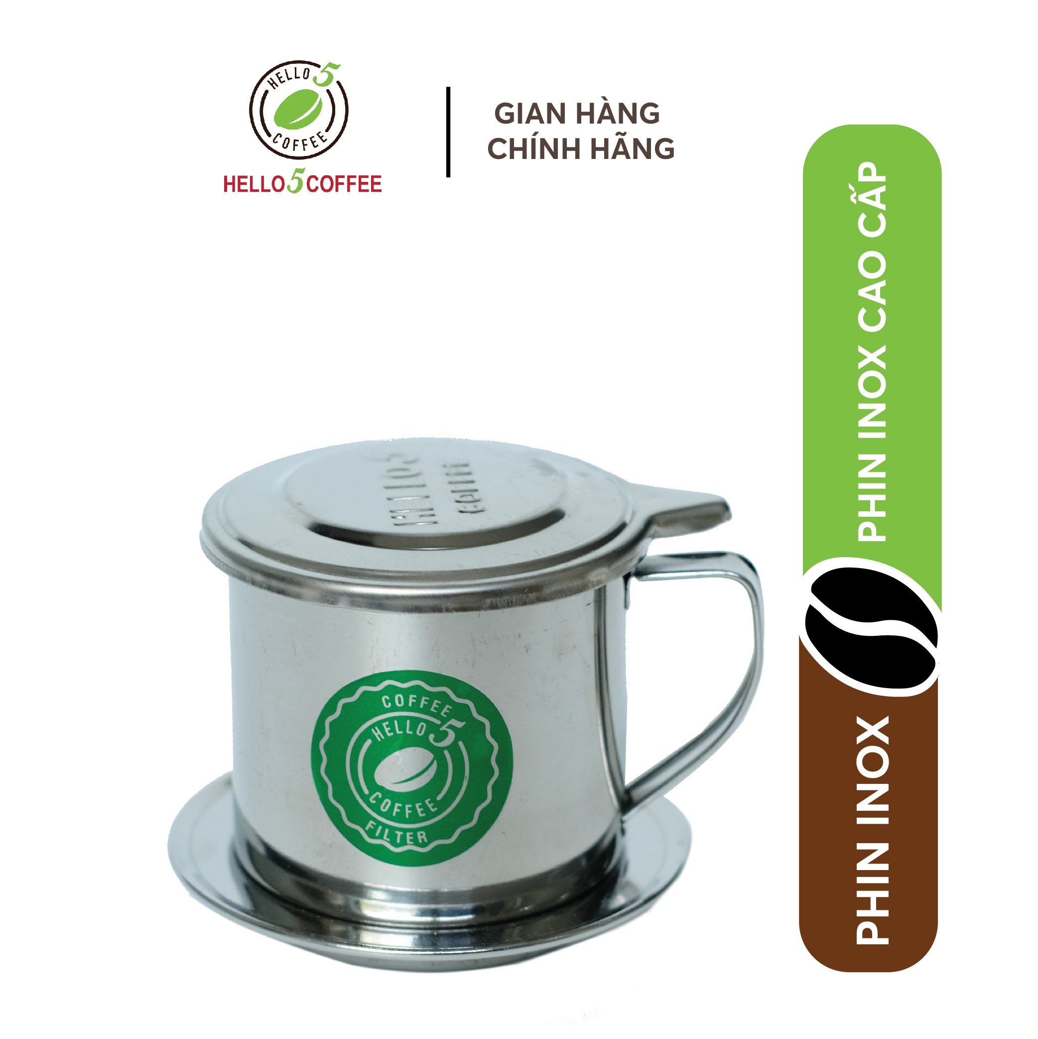 Phin pha cà phê Hello 5 - Inox