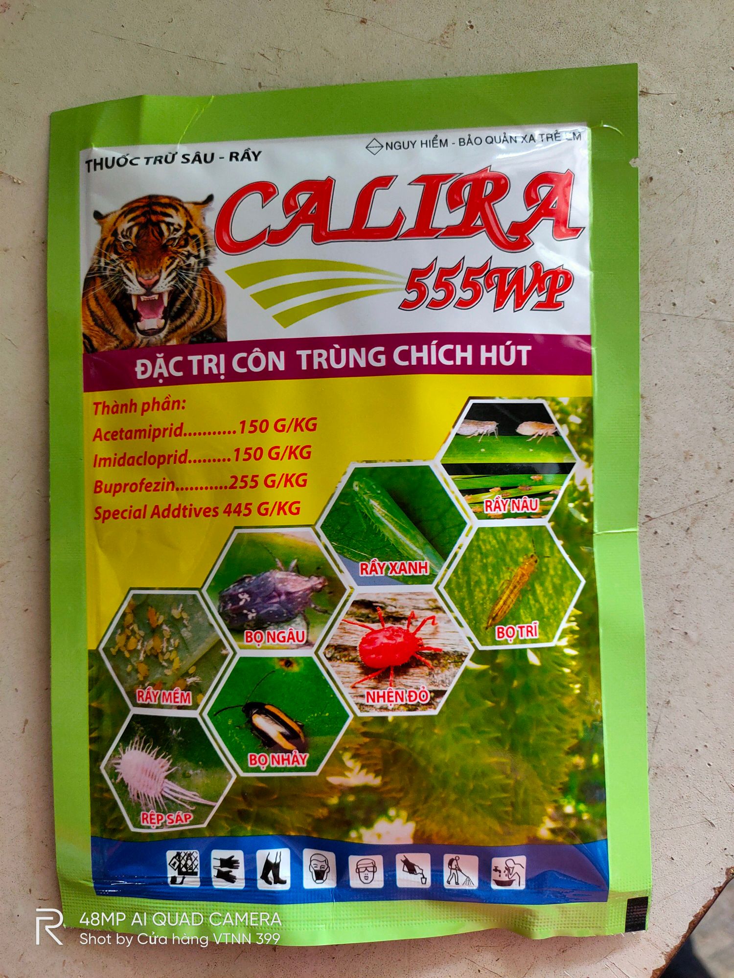 Diệt côn trùng CALYRA 555WP Khắc tinh của côn trùng chích hút  Rầy nâu Rầy xanh Rệp sáp Nhện đỏ