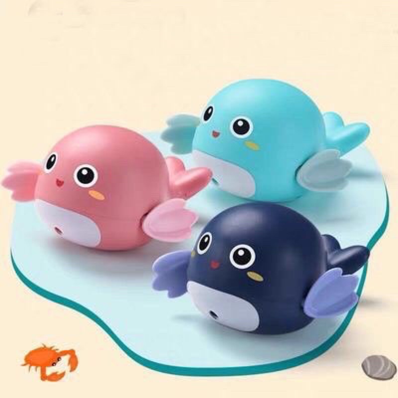 Đồ Chơi Cá Heo Vặn Cót Bơi Lội Thả Bồn Tắm Cho Bé
