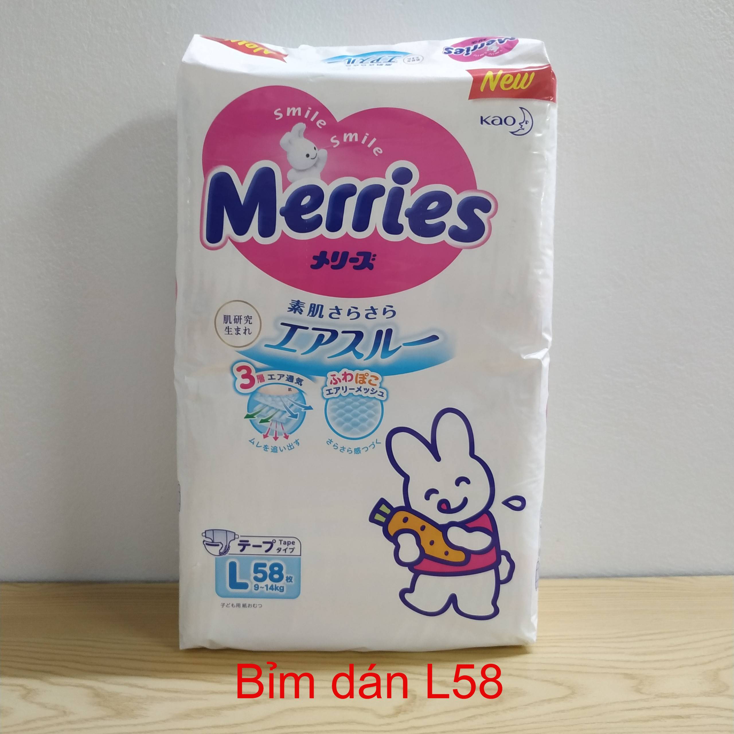Bỉm Meries dán/quần nội địa đủ size nb96/s88/m68/l58/xl51