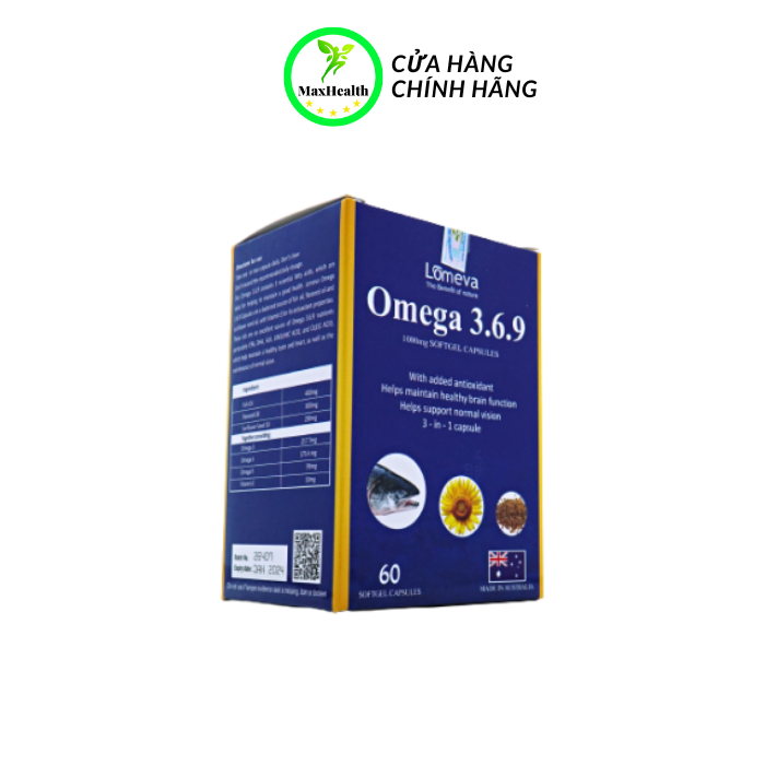 Viên uống bổ não và mắt omega 369 - maxhealth vvv