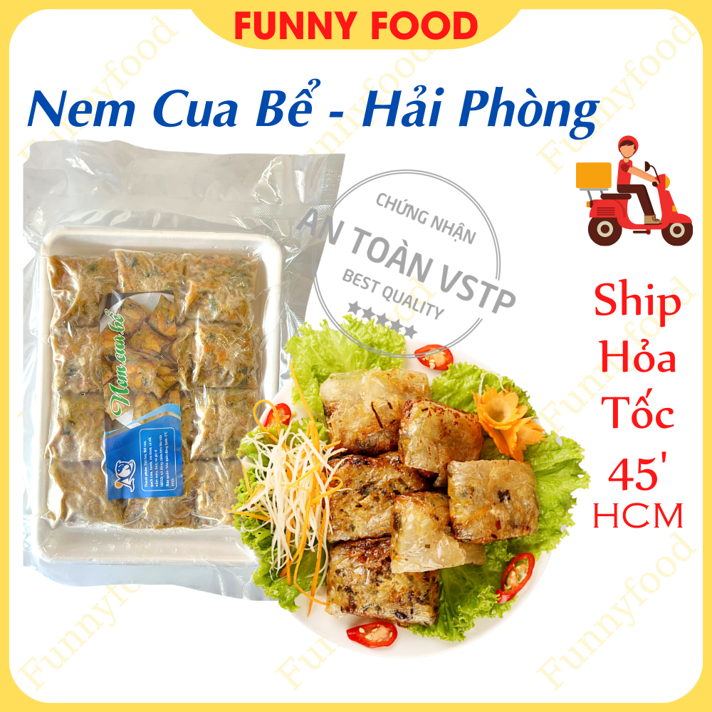 Nem Cua Bể – Đặc Sản Hải Phòng – Khay 12 Miếng – [Ship Hỏa Tốc HCM] – Funnyfood