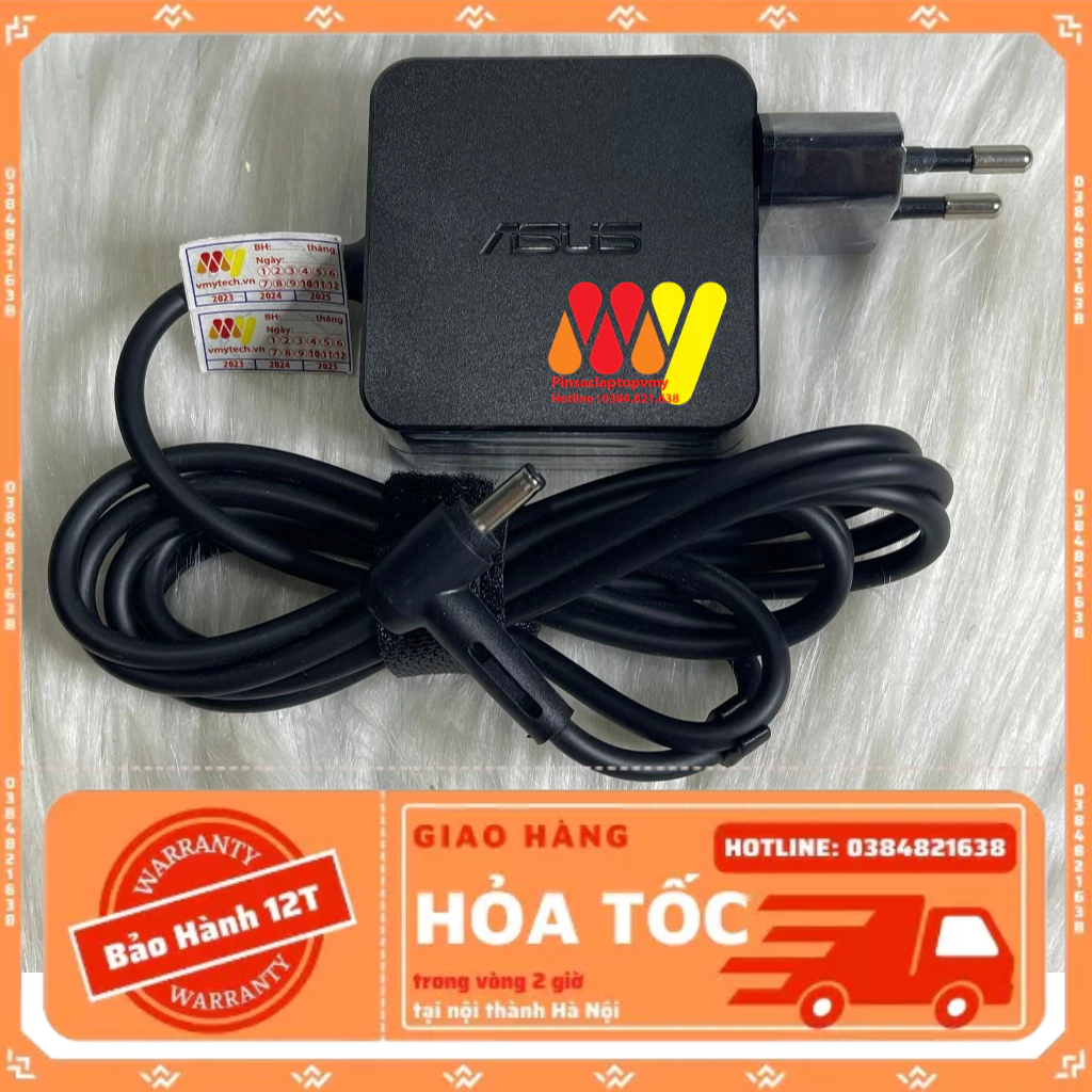 Sạc laptop asus x453 x553 e402 e502 x441 19v – 1.75a sạc vuông chân nhỏ 1.35 zin