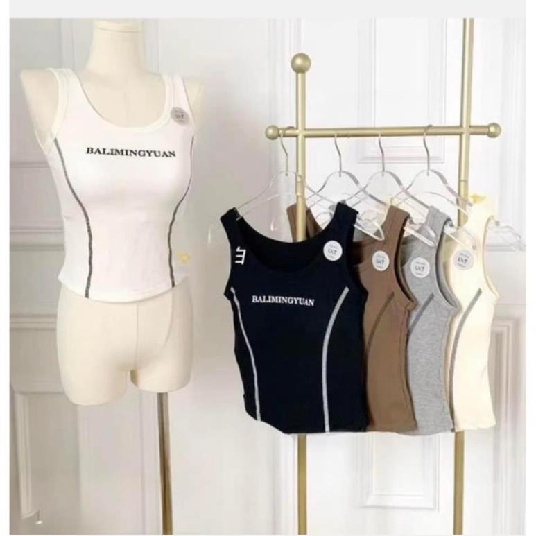 Áo bra cotton gân tăm dáng vừa qc cao cấp bali