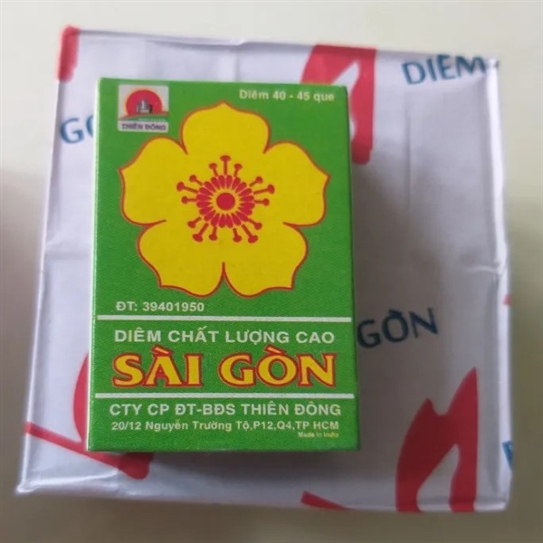 100 hộp diêm quẹt sài gòn