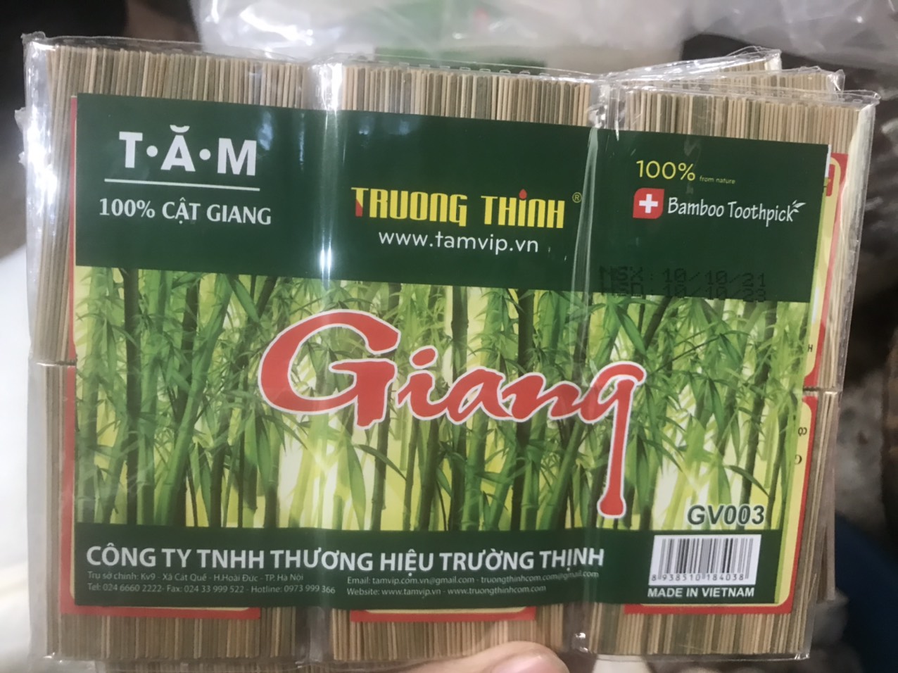 Combo 30 gói tăm giang cật 100%