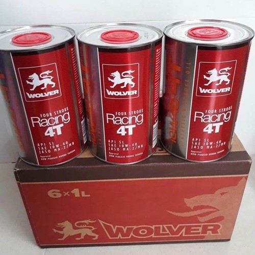 Combo 3 Lon Nhớt Wolver Racing 4T tổng hợp 10W40 1L