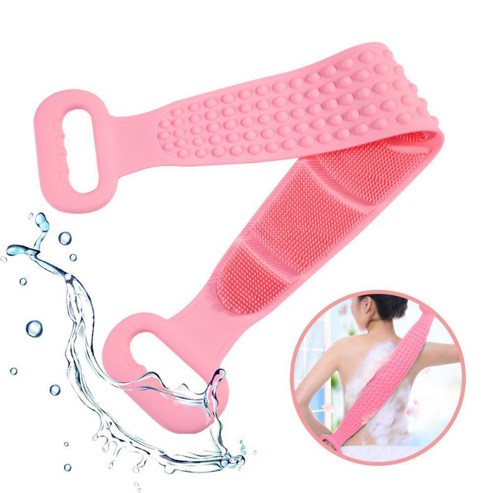 Khăn Tắm Chà Lưng Bằng Silicone-Dây Chà Lưng 2 mặt Bằng Silicone