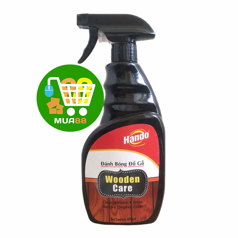Đánh bóng đồ gỗ - chai xịt làm sạch và đánh bóng đồ gỗ hando 600ml mss927