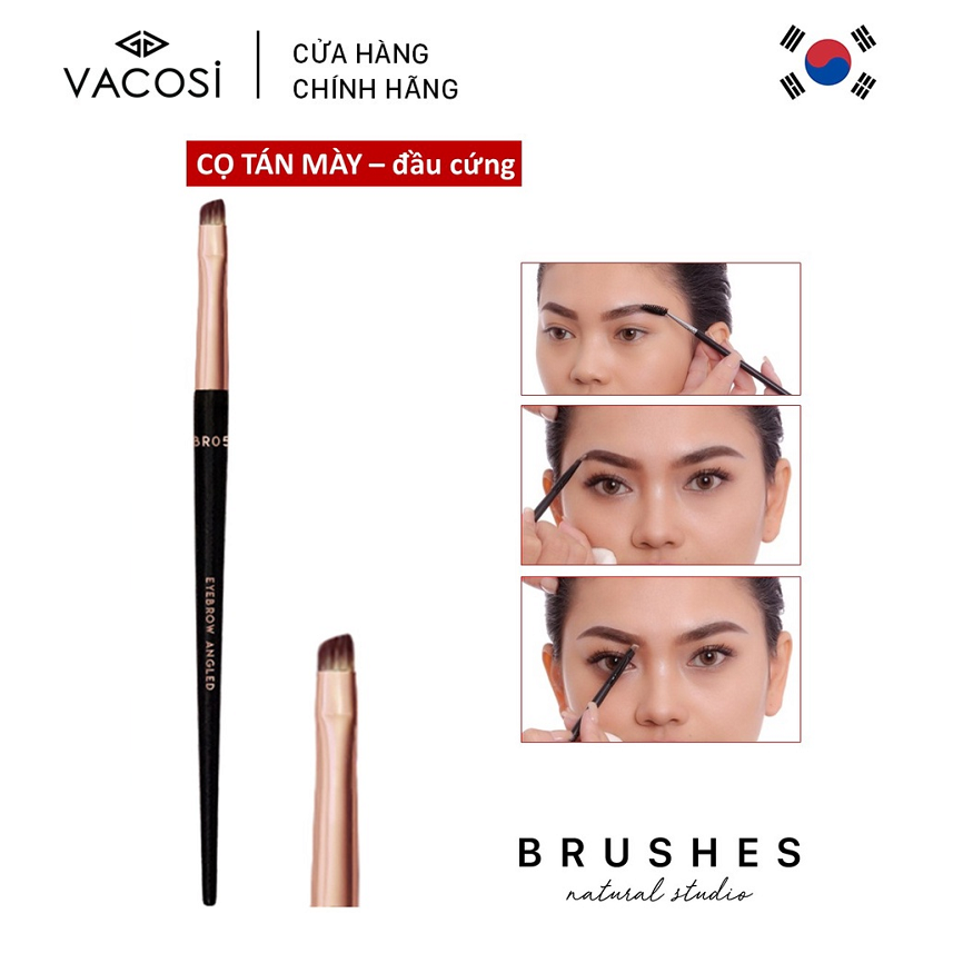 Vacosi Cọ Mày Đầu Cứng Eyebrow Angled Brush BR05