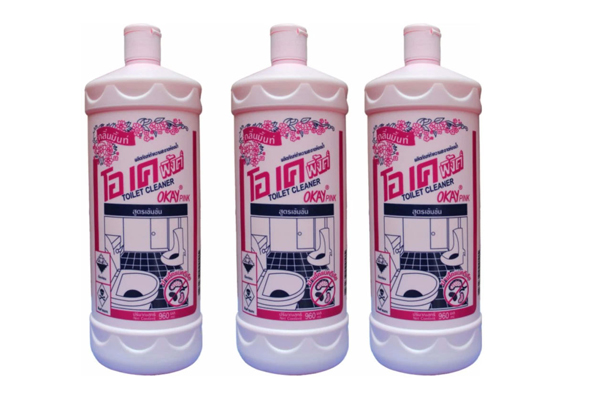 [ĐƠN 49K FREESHIP 15K]Combo 02 chai Nước tẩy bồn cầu hiệu Okay Thái Lan cực sạch mùi siêu thơm Chai 960ml(siêu tiện lợi)