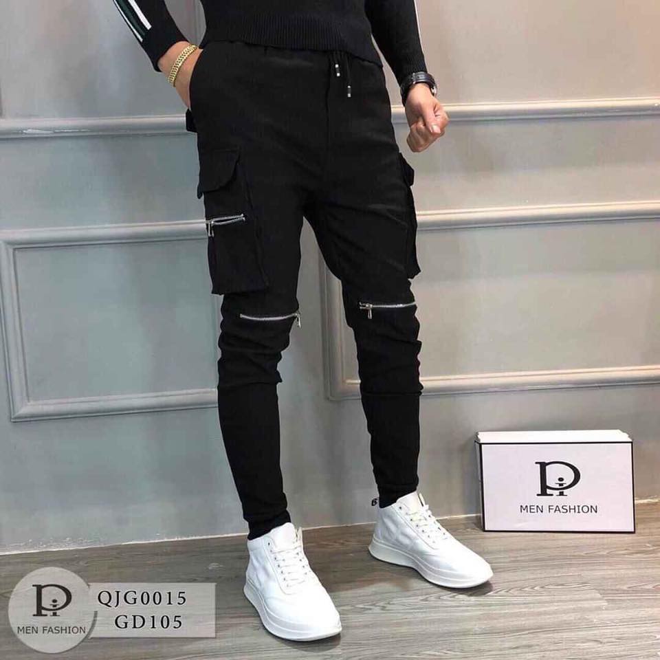 [HCM]Quần Jogger Nam Vải Kaki Cao Cấp Co Giãn Phong Cách Hàn Quốc Chất Vải Tốt Không Xù Không Phai Kiểu Dáng Trẻ Trung Lịch Lãm Mẫu Mới Hót 2020 HL STORE MS381