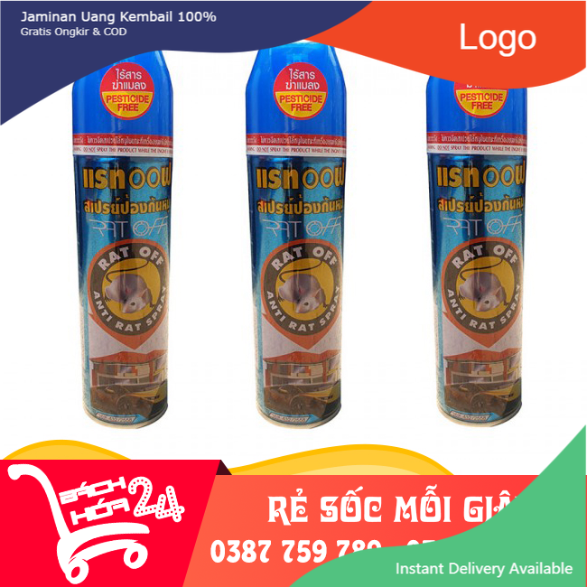 Xịt đuổi chuột Thái Lan RAT OFF ANTI RAT SPRAY 200ml Xịt đuổi chuột Thái Lan Rat-Off đuổi sạch chuột, tiêu diệt chuột sau 1 tuần xịt.thích hợp cho khu nhà nhiều chuột, hàng quán ăn, khoang máy ô tô Lagashophouse