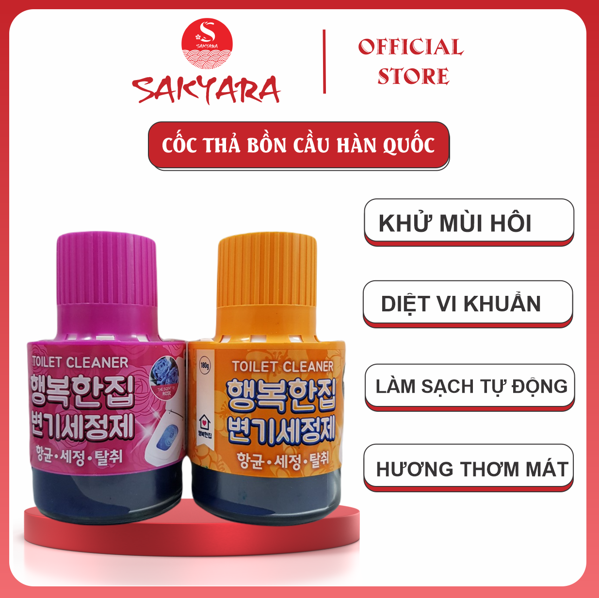 Cốc thả bồn cầu Hàn Quốc siêu thơm cốc thả giúp bồn cầu luôn sạch sẽ diệt vi khuẩn
