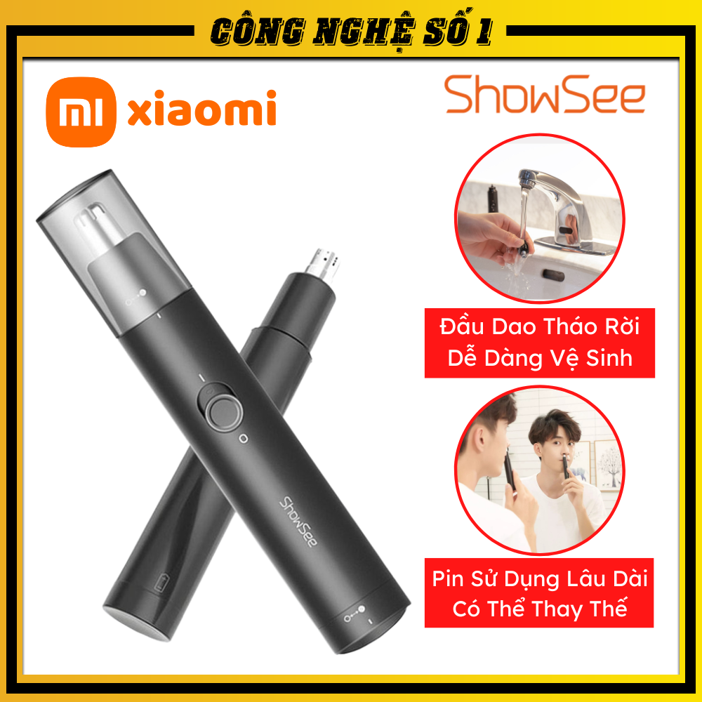 Máy cắt lông mũi Xiaomi ShowSee C1 chính hãng - Tông đơ cắt lông mũi Xiaomi - Dụng cụ tỉa lông mũi Xiaomi C1 - Máy tỉa lông mũi xiaomi Showsee C1 - Bảo hành 12 tháng - Lỗi 1 đổi 1